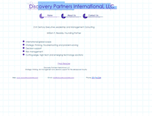 Tablet Screenshot of discovery-partners.com